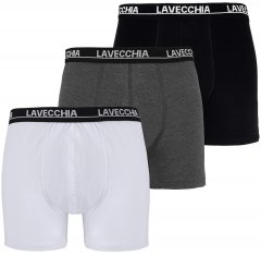 Lavecchia 1020 Boxershorts 3-pack Black/Charcoal/White